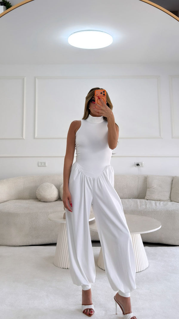 אוברול ג'סמין - לבן
