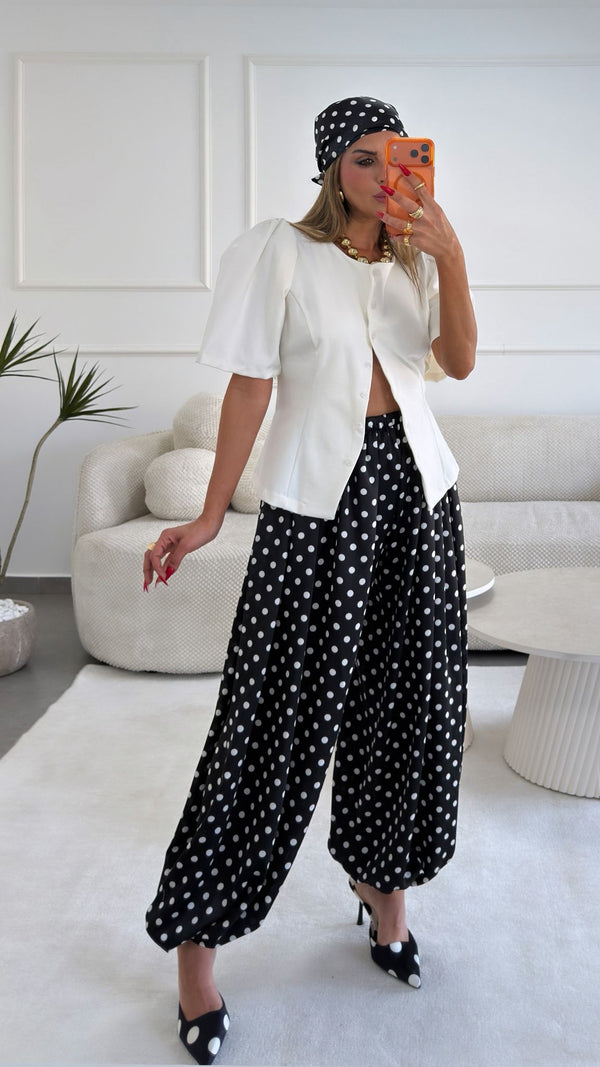 מכנסי בלון נקודות