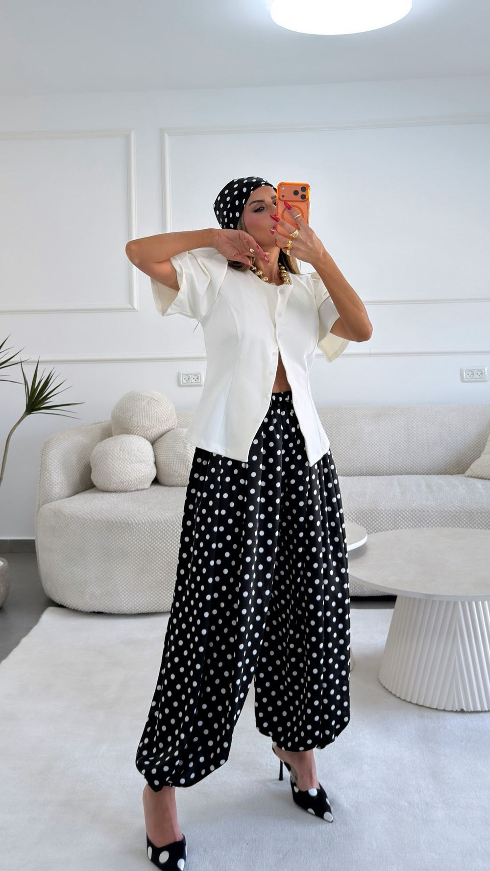 מכנסי בלון נקודות