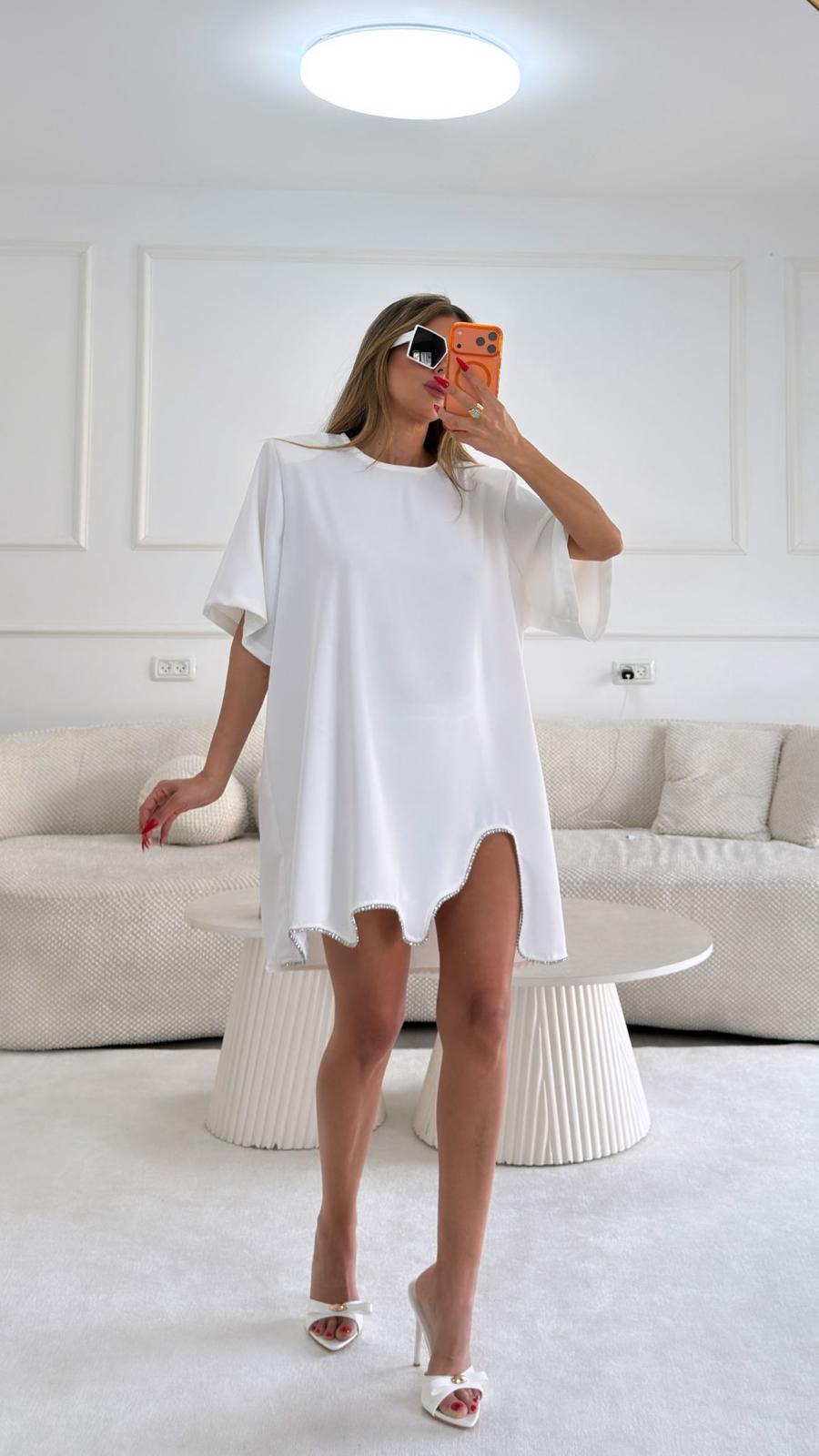 שמלת מינה - לבן