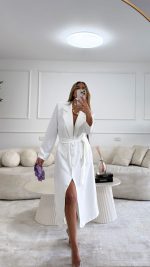 ⁦שמלת בלייזר ⚪️⁩ – תמונה ⁦9⁩