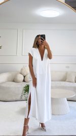 שמלת קורינה White – תמונה 3