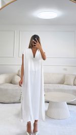 שמלת קורינה White – תמונה 4