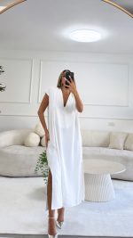 שמלת קורינה White – תמונה 5