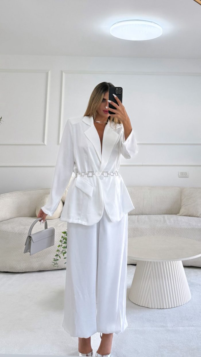 ⁦חליפת מאיוס White ⚪️⁩ – תמונה ⁦6⁩